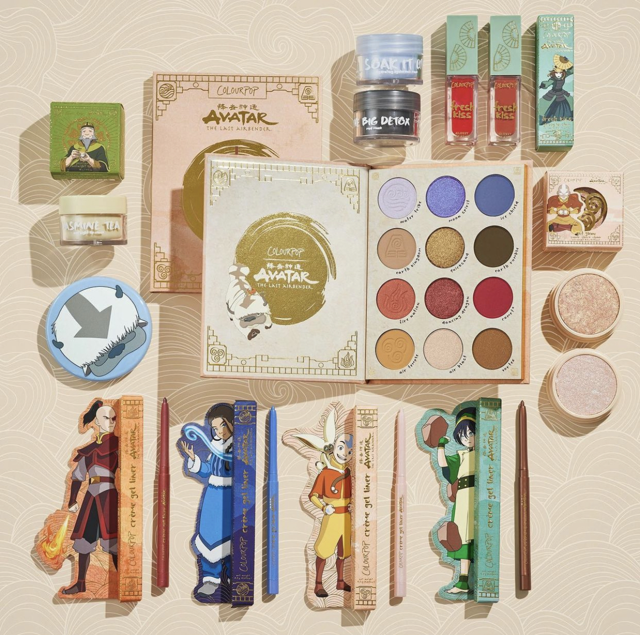 Colourpop x Avatar: The Last Airbender collection reveal photo