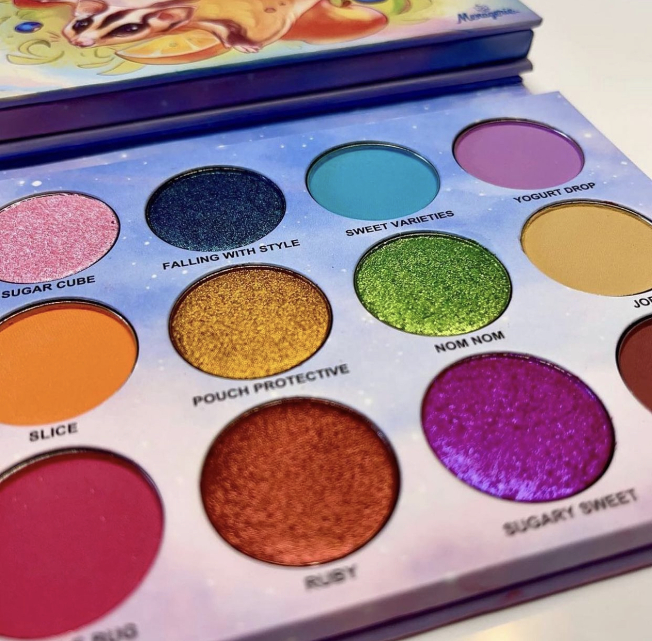 Picture of the Menagerie Cosmetics Sugar High Palette